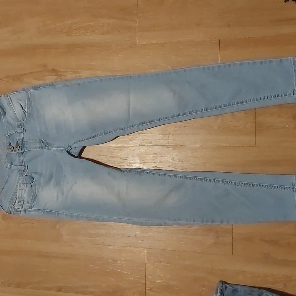 Light blue skinny jeans